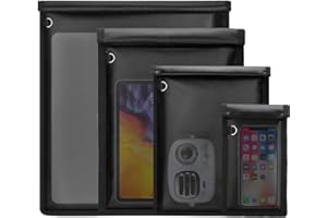 KIPHCA 4 Pack Faraday Bags, Large Faraday Bag for Phones & Laptops & Tablets& Car Keys, Fireproof & Water Resistant Faraday Key Fob Protector for RFID