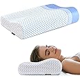 Memory Foam Pillows Neck Pillow for Pain Relief, Ergonomic Cervical Pillow Neck Shoulder Support Bed Pillow for Side Back Stomach Sleeper, Orthopedic Contour Pillow for Sleeping