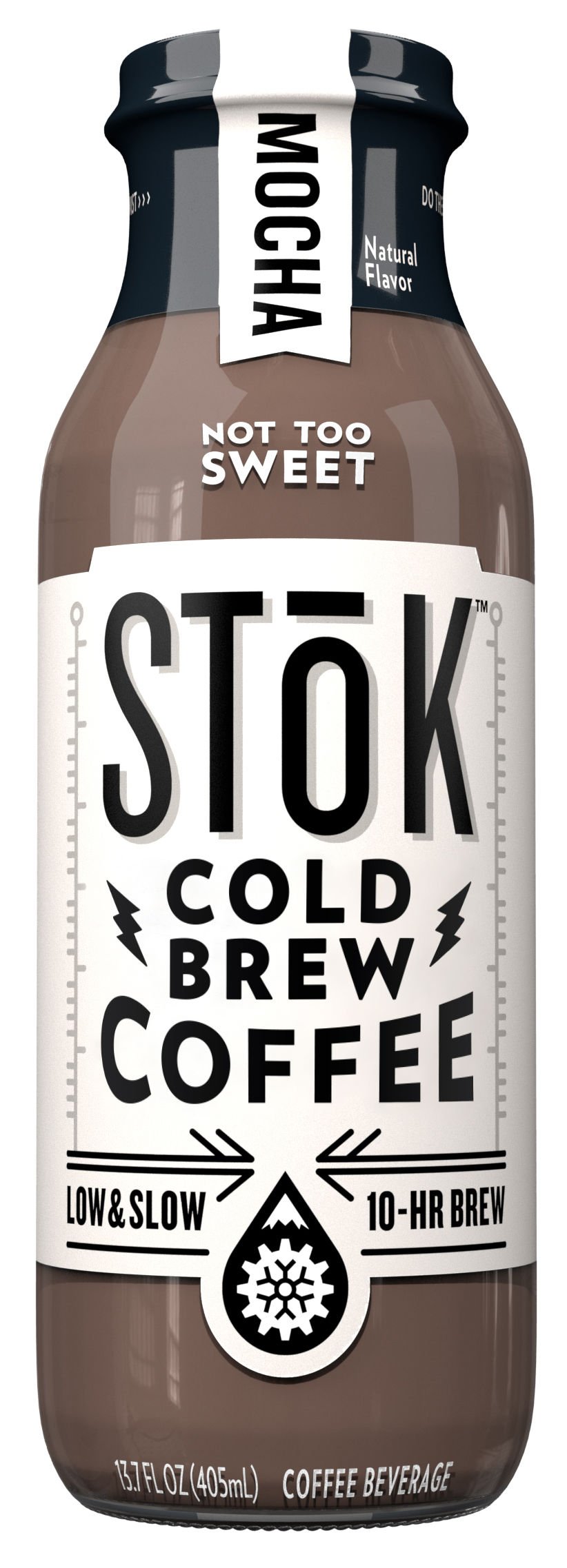 SToK ColdBrew Iced Coffee, Vanilla, 13.7 Ounce Bottle, 10Hour Brew