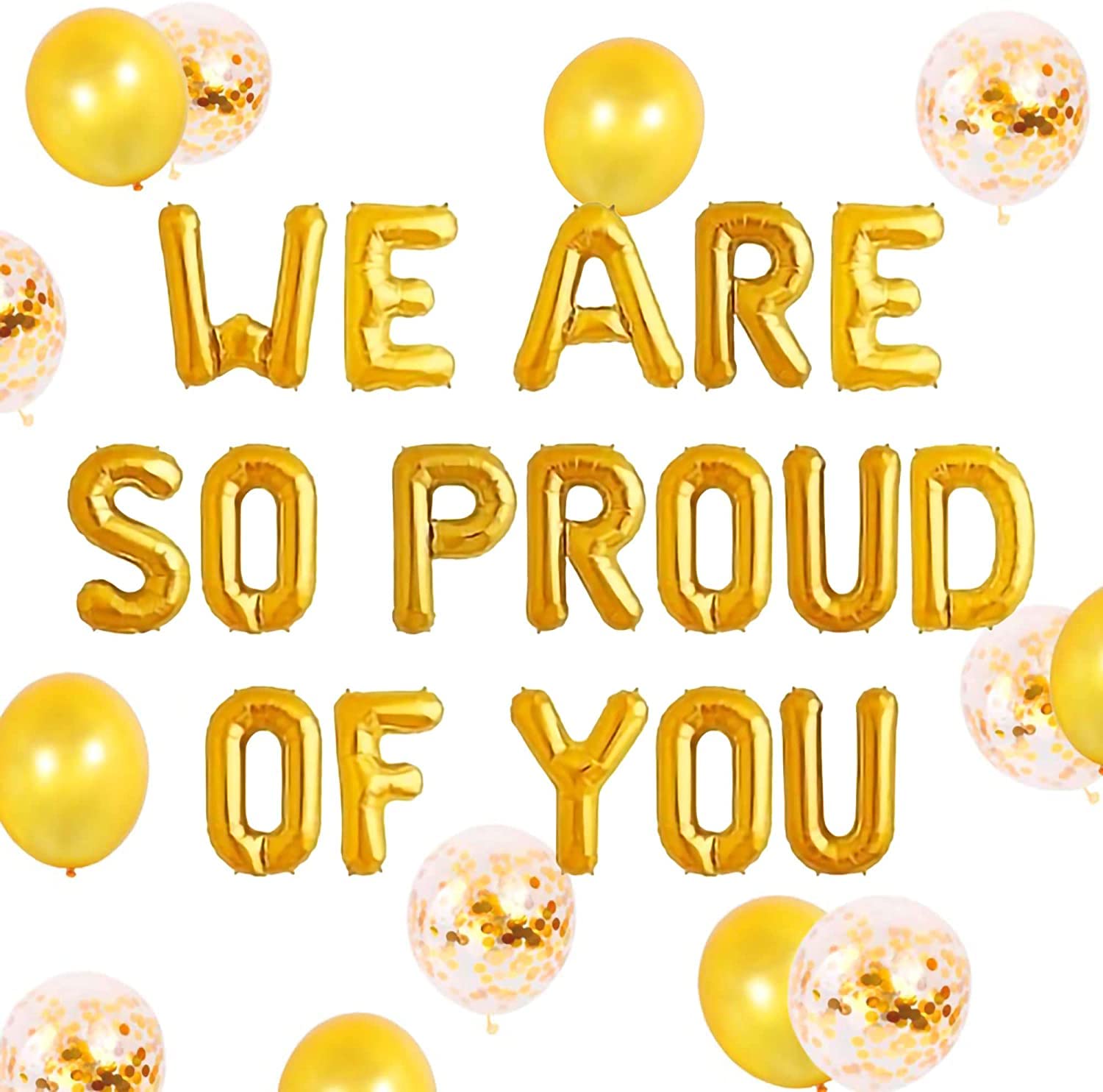 JeVenis We Are So Proud of You Balloon Graduation Banner Congratulations Banner Graduation Party Decorations Congratulation Commencement Decoration for College High School