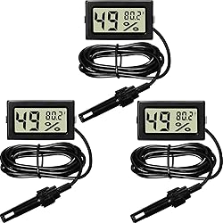 Weewooday Mini Digital Temperature Humidity Meters