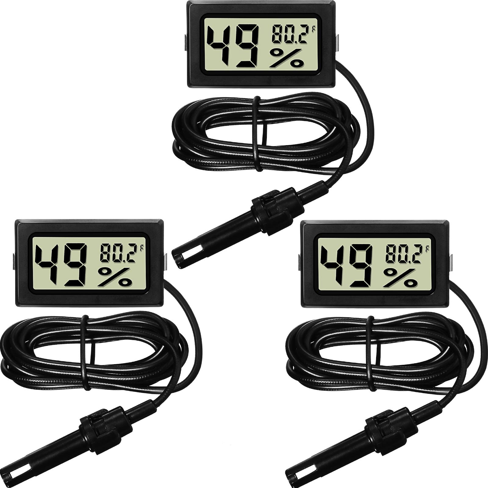 Weewooday Mini Digital Temperature Humidity Meters