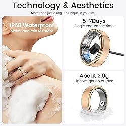 Temdan Smart Ring (2025 Upgraded),Wearable Fitness