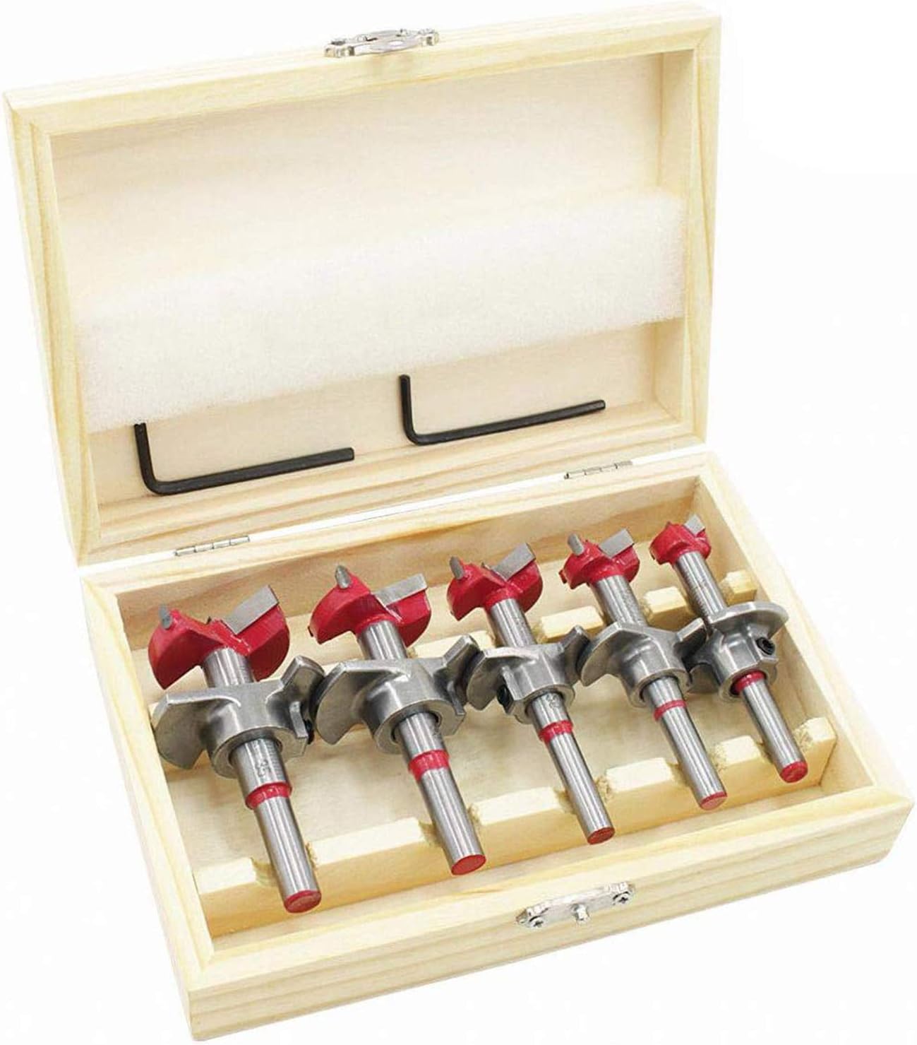 Coffret 5 Mèches Forstner Ø15-35 Mm - Fraises à Bois Pour Trous Plats Et Précision