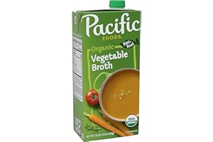 Pacific Foods Organic Vegetable Broth, Plant Based, 32 oz Carton
