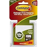 Command Medium Picture-Hanging Strips, 6-Picture