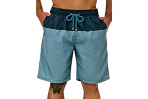 KAILUA SURF Big and Tall Mens Swim Trunks, 9" Mens Designer Bathing Suit Boardshorts