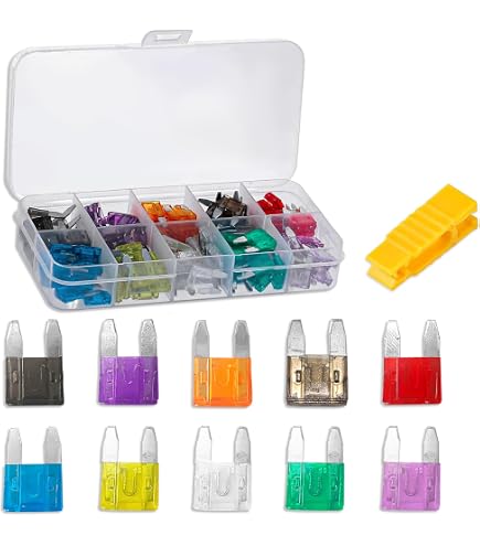 98 Piece Fuse Kit With Puller Rovhity 98 PCS Car Fuses Assortment Kit ...