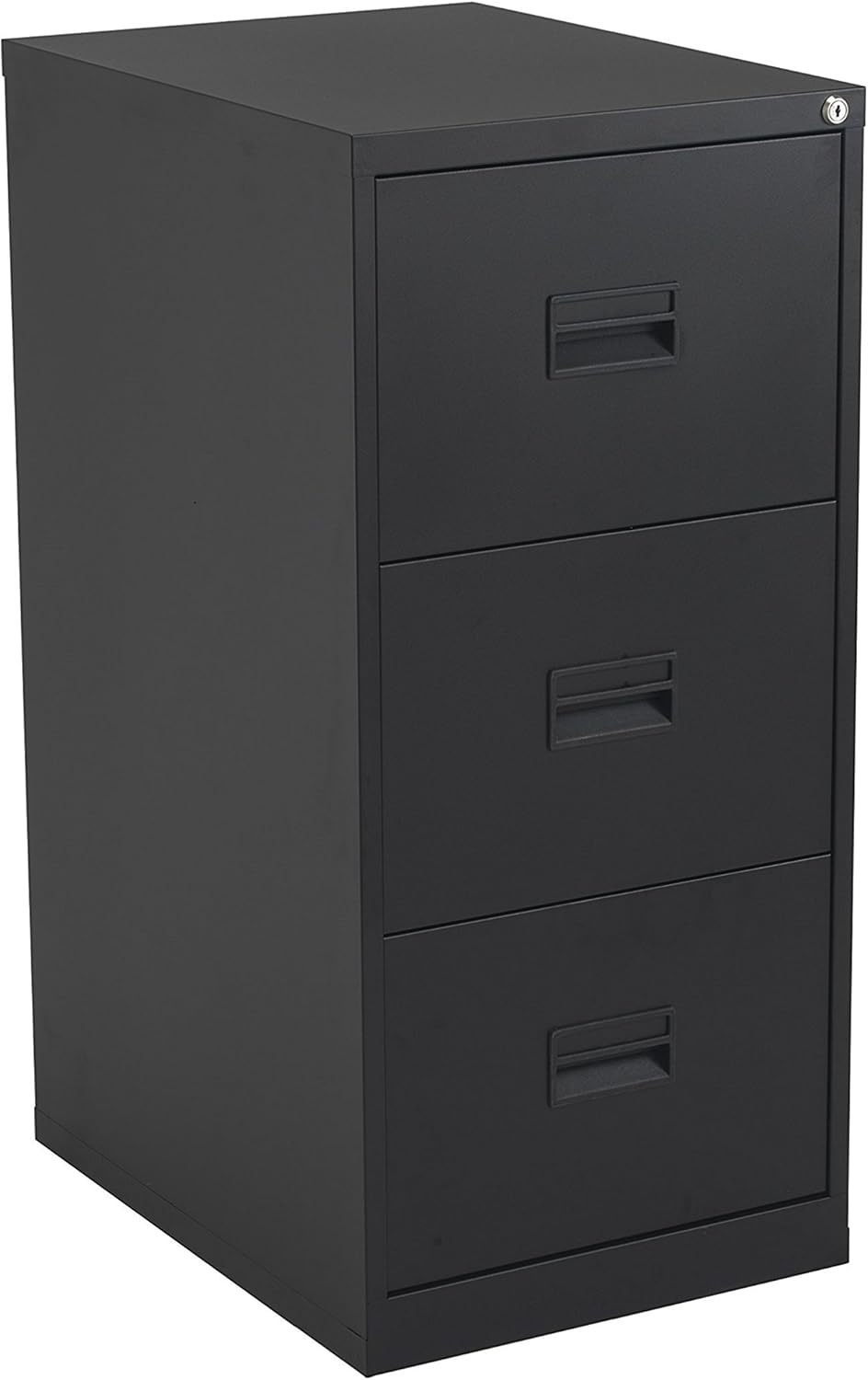 Talos Heavy Duty Steel Filing 40 kg Drawer Tolerance, Black, 3