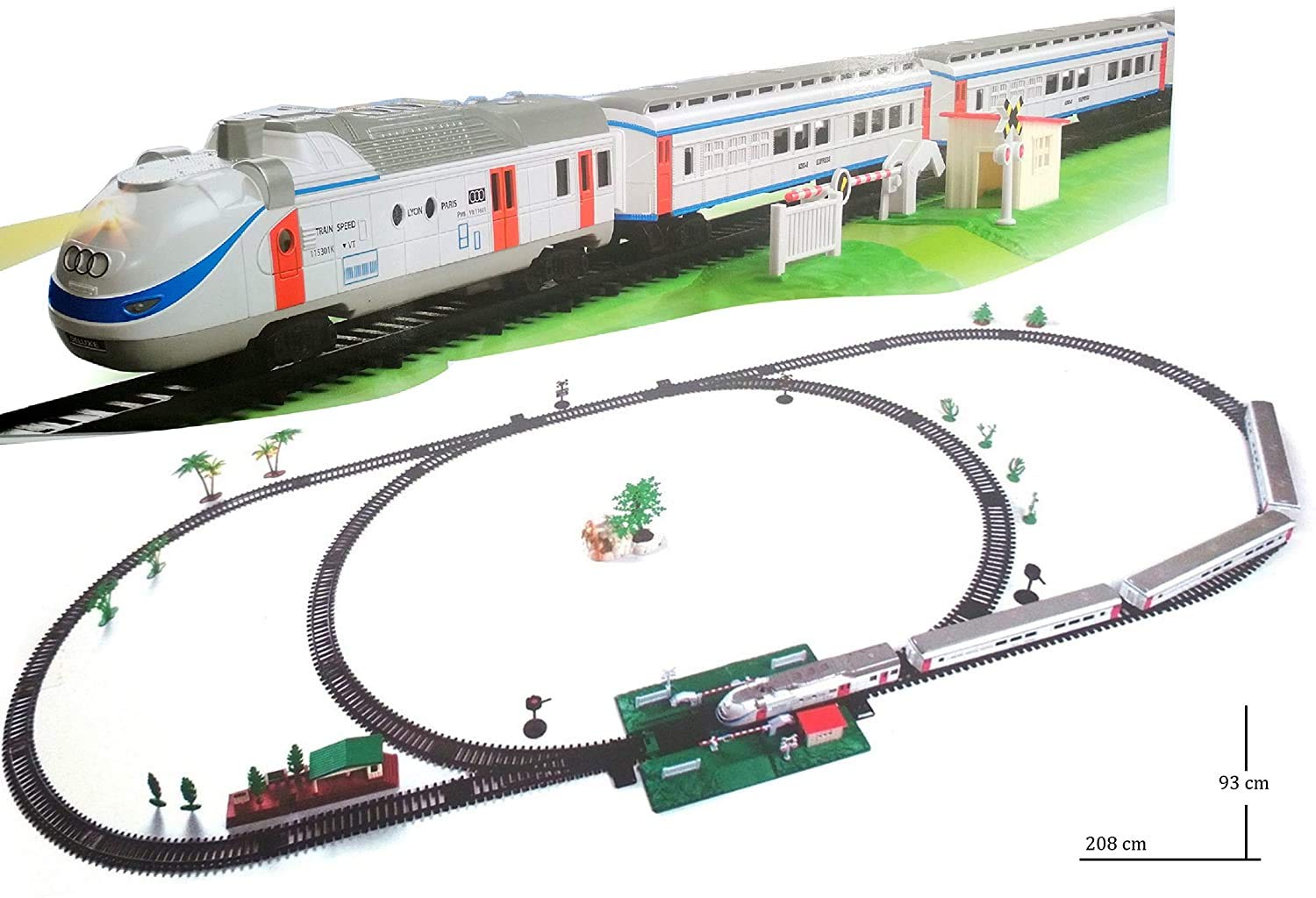 long track train set
