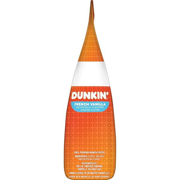 DUNKIN’ FRENCH VANILLA FLAVORED GROUND COFFEE, 12 OUNCES