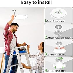 zemty LED Ceiling Light Flush Mount Super Slim 9