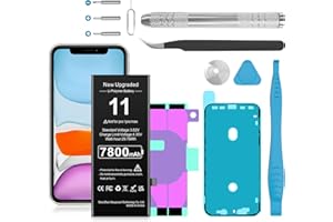 Battery for iPhone 11, (2024 New Version) 7800mAh Ultra High Capacity Li-Polymer Battery Replacement for iPhone 11 Model A211