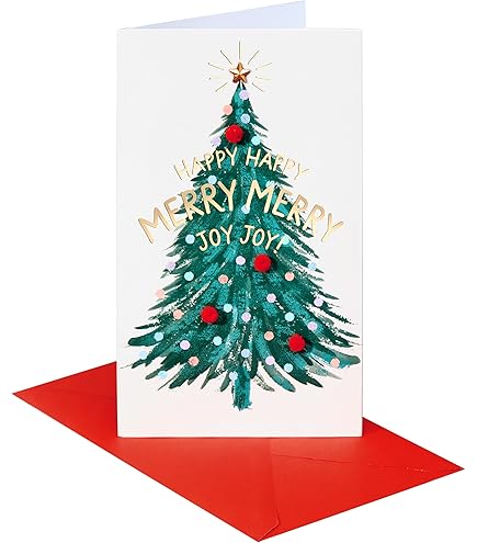 American Greetings Christmas Gift Card Holder - Jam-Packed With Jolly Design