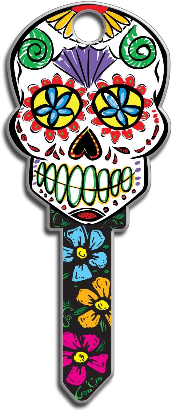 Lucky Line Key Shapes, Sugar Skull, House Key Blank, SC1, 1 Key (B136S)
