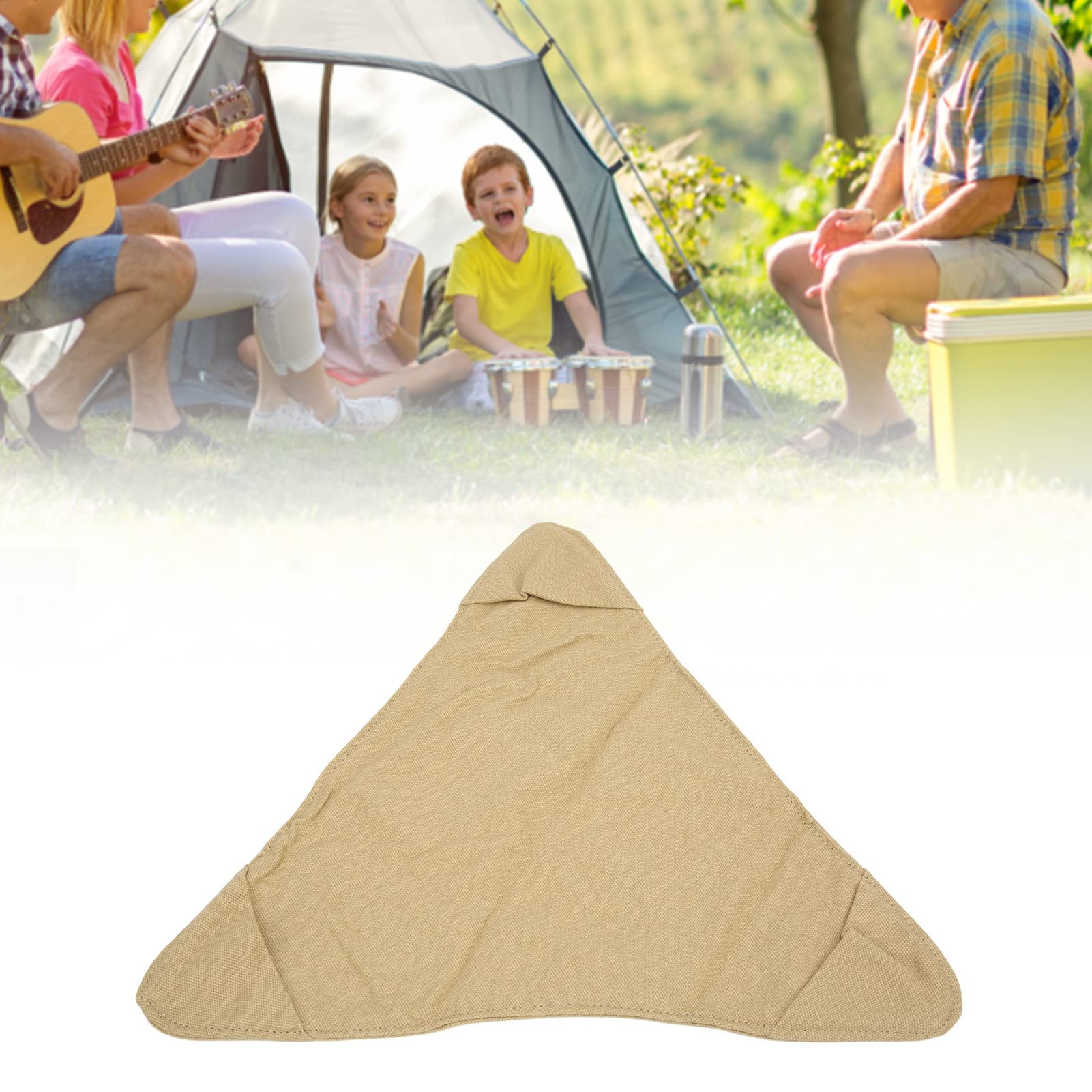 Pilipane Tripod Stool Cloth,Tripod Stool Chair Cover,Triangle Stool Cloth Camping Stool Cloth,Folding Camping Stool Cloth Portable WaterProof Soft Canvas Side Length Mini Camping Stool Cloth (36.5cm)
