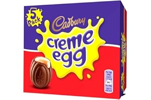 Original Cadbury Crème Eggs Imported From The UK England Milk Chocolate Egg With White & Yellow Fondant Filling Creme Chocolate Gooey Fondant Filling