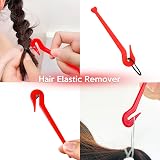 Sularpek 1000 Pcs Clear Elastic Hair Bands with 2 Hair Tools & Remover view 6