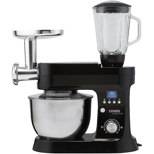 Cooks Professional 1200W Digital Stand Mixer & Mincer Multiple Speed