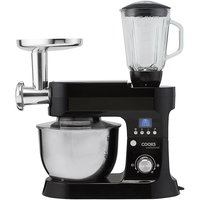 Cooks Professional 1200W Digital Stand Mixer & Mincer Multiple Speed
