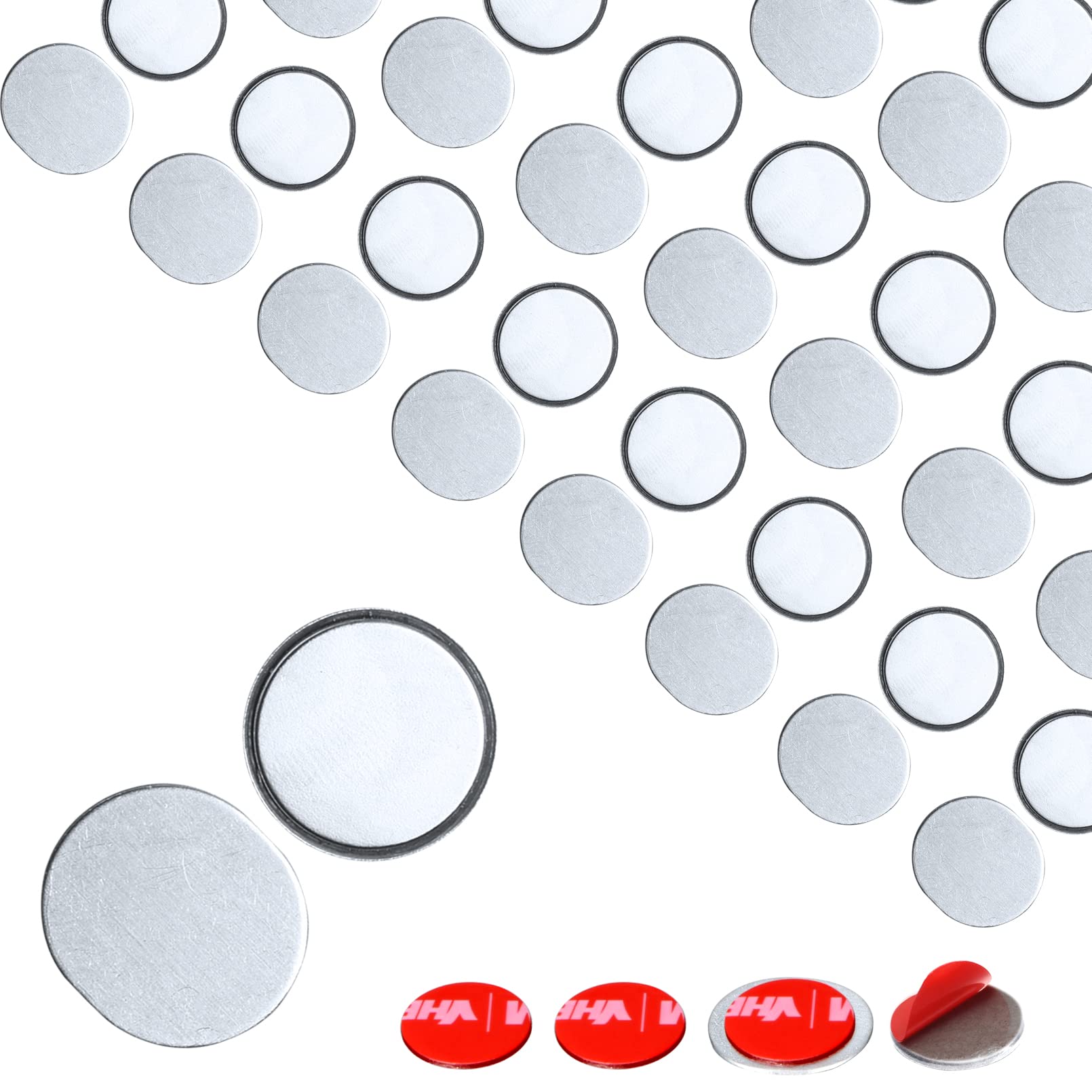 Mousike Magnetischer Türschnäpper Ultradünne Schrankmagnete Edelstahl Schublade Magnet Verschluss für Schiebetür Verschluss Küche Schrank Schrank Schließer (D15-30) — image 1