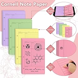 5.5X8.5 Inch 200 Sheets Cornell Notebook Paper