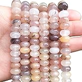 Songxi 5x8mm Pink Aventurine Rondelle Beads, 75PCS Spacer Round Loose Abacus Beads for Jewelry Making, Gemstone for Bracelet Necklace Earrings, Arts and Crafts