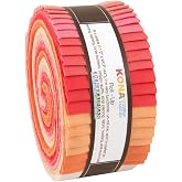 Studio RK Kona Cotton Solids Blushing Boquet Roll Up 40 2.5-inch Strips Jelly Roll Robert Kaufman Fabrics RU-434-40