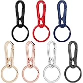 ECOOLOC Metal Keychains for Women Men, Key Chain Ring Clip Holder Organizer for Home Car, Cut Keyring Accessories