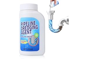 TOFEY Pipeline Dredging Agent,Drain Clog Remover Agent,Powerful Pipe Dredging Agent,Kitchen Unblocker,Powerful Sink and Drain Cleaner Powder,Fast Foaming for Kitchen Toilet Pipeline Quick Cleaning Tool