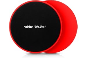 Mr. Pen- Core Sliders for Working Out, 2 Pack, Red, Dual Sided, Exercise Sliders Fitness Discs, Strength Slides, Fitness Slid