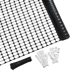 PotatoLife Plastic Mesh Fence Safety Fence, Extra