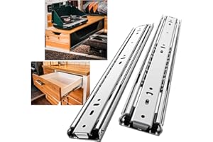 SHUHANG Heavy Duty Drawer Slides Full Extension 12 14 16 18 20 22 24 26 28 30 32 34 36 38 40 Inch (51mm -Without Lock, 28 inc