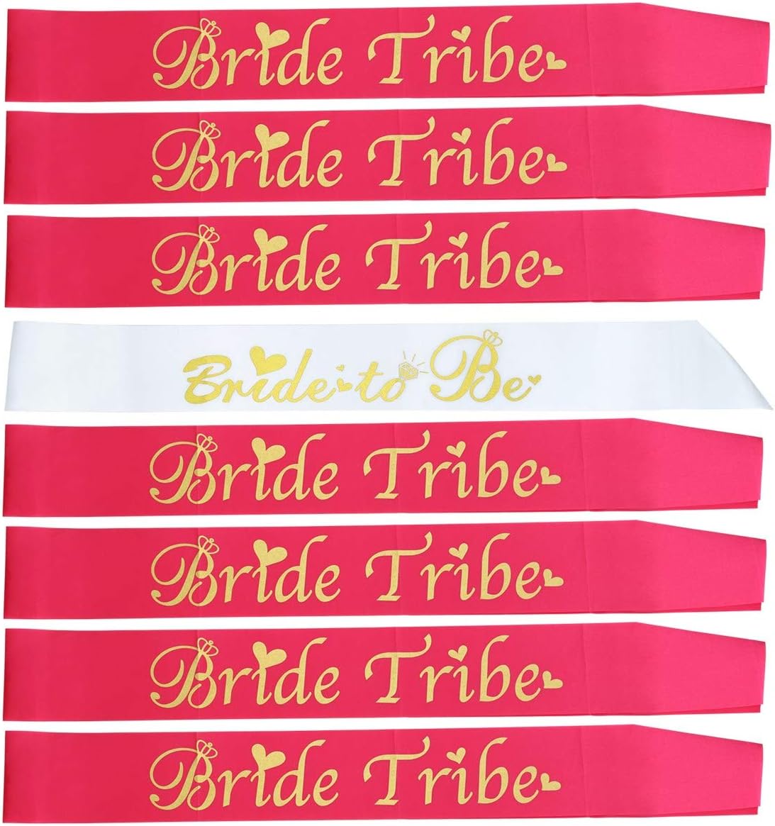 bride and bridesmaids sashes