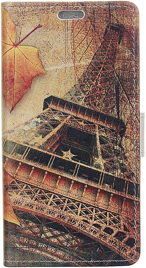 coque Alcatel 5V Phone Case,Painted pattern Flip Wallet Case for Alcatel 5V-Maple Tower