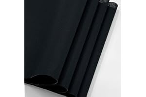 14CT Black Aida Cloth 59x39 Inch - Large Cross-Stitch Fabric for DIY Embroidery Kits, Wall Art, and Home Decor | Pre-Gridded 