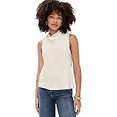 Leset Women's Barb Sleeveless Cowl Neck Top