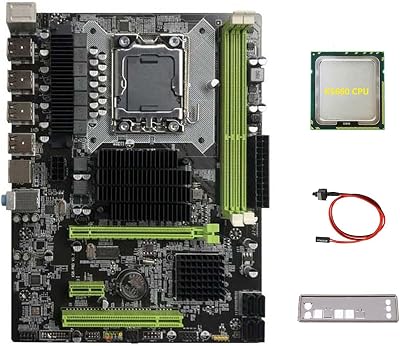 Lodokdre X58 Motherboard LGA1366 DDR3 ECC RAM Support X5660 CPU Switch Cable