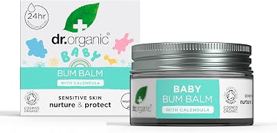 Dr Organic Baby Bum Balm Calendula 50ml Nappy Rash Cream Vegan Organic