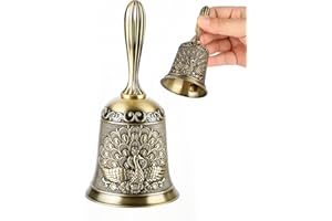 Hand Bell Ringing Bells Loud Service Call Bells Handbells for Seniors Bedside Wedding Dinner Meditation