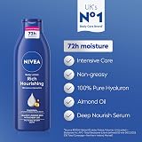 NIVEA Rich Nourishing Body Lotion 250ml Dry Skin 72H Hydration Almond Oil view 2