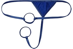 Oyolan Mens Sexy O-Ring Backless G-String Underwear Low Waist Mini T-Back Nightwear Lingerie