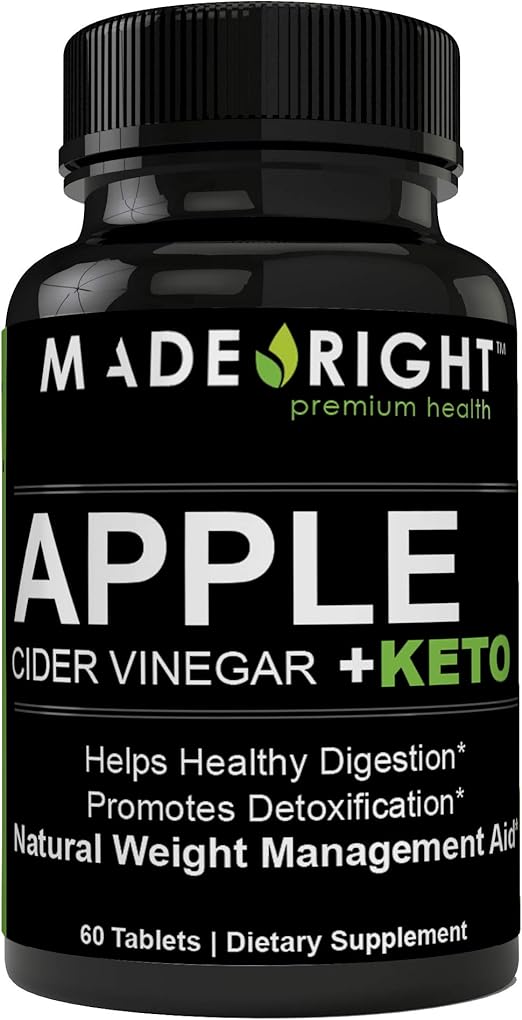 Apple Cider Vinegar Plus Keto with Mother Diet Pills, All