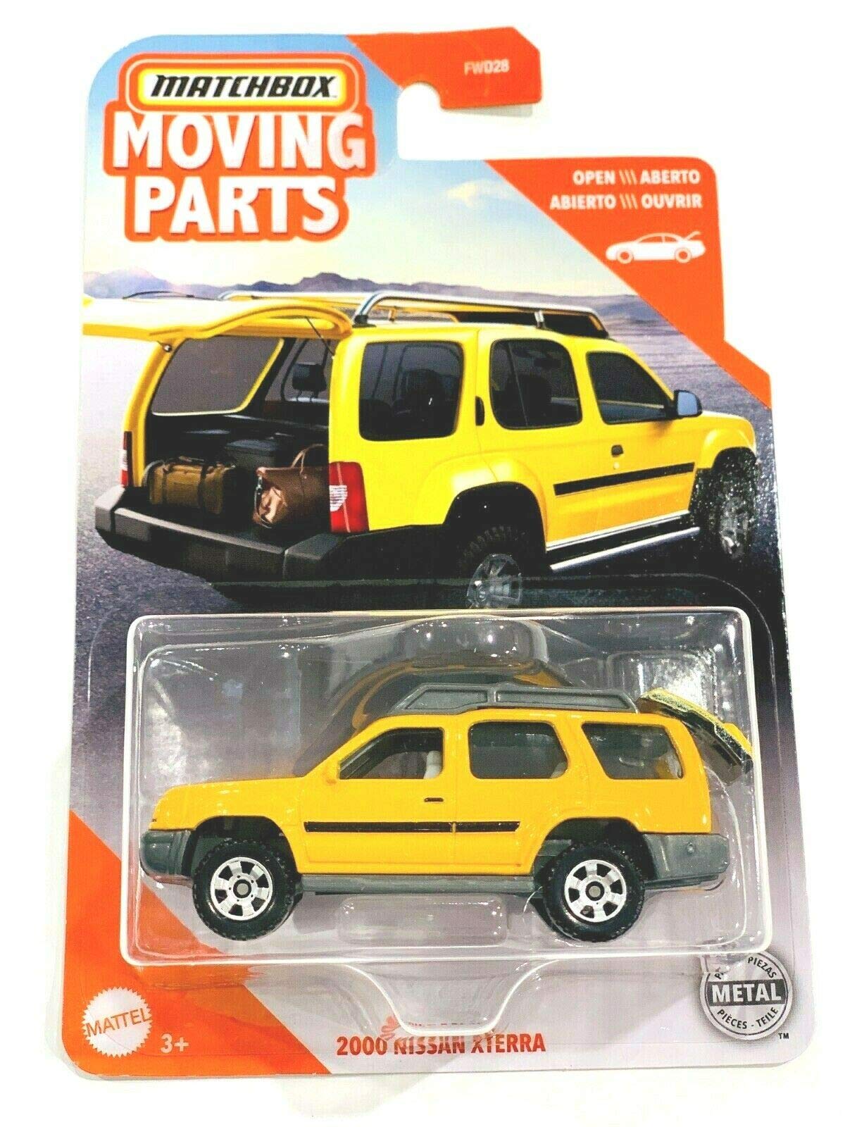 Matchbox 2020 Moving Parts 2000 Nissan-Xterra, Yellow