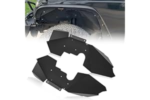 JMTAAT Front Inner Splash Guards Fender Liners for 2007-2019 Jeep Wrangler JK JKU 4WD Bolt-on Style Aluminum Flare Wheel Well Cover