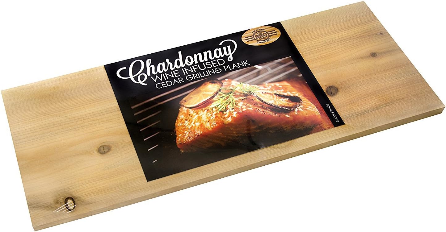 The BBQ Chef Wine Infused Cedar Grilling Plank Variety, Pack of 4 (2 of Each)
