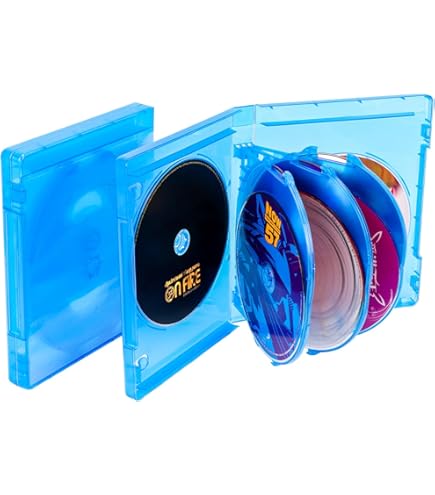 Amazon.com: AcePlus Blu-Ray Replacement Case Quad Multi 4-Disc