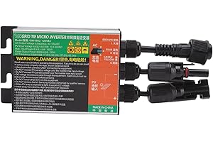 Grid Tie Micro Inverter 10.8V-30V DC to AC Solar Micro Inverter Sine Wave Output for Home Solar Systems (GMI-180L-AC110V)