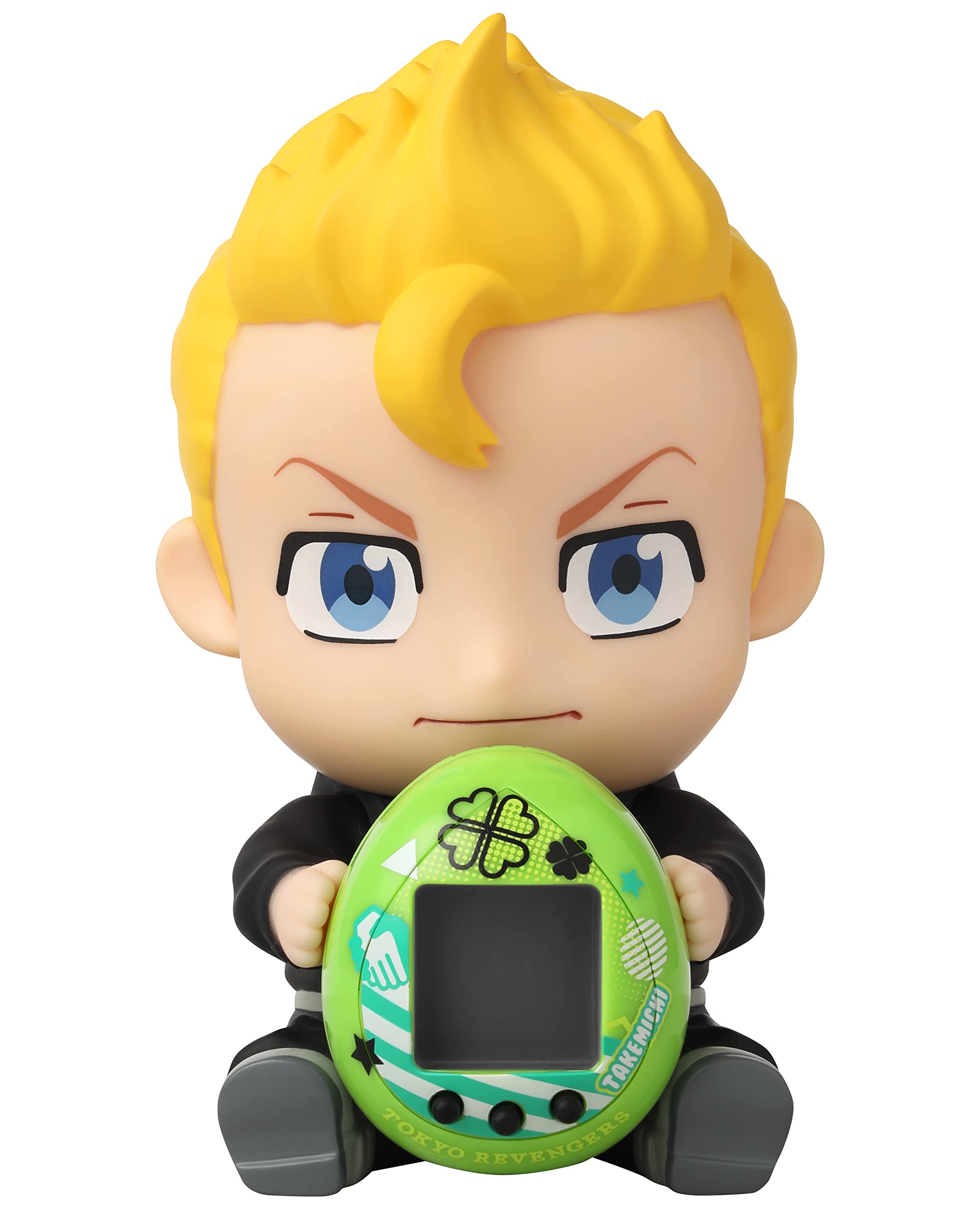 BANDAI - TAMAGOTCHI Tokyo Revengers Takemichi Version With Hugmy Figure | 4cm Virtual Pet Based On Tokyo Revengers Manga And Anime With Collectable Takemichi Hugmy Anime Merch | Kids Toys