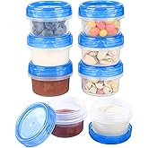 Salad Dressing Containers, [8 Pack*2 oz] Reusable Easy to Open Dressing, Condiment, Sauce, Dip Containers to Go With Leak-Pro